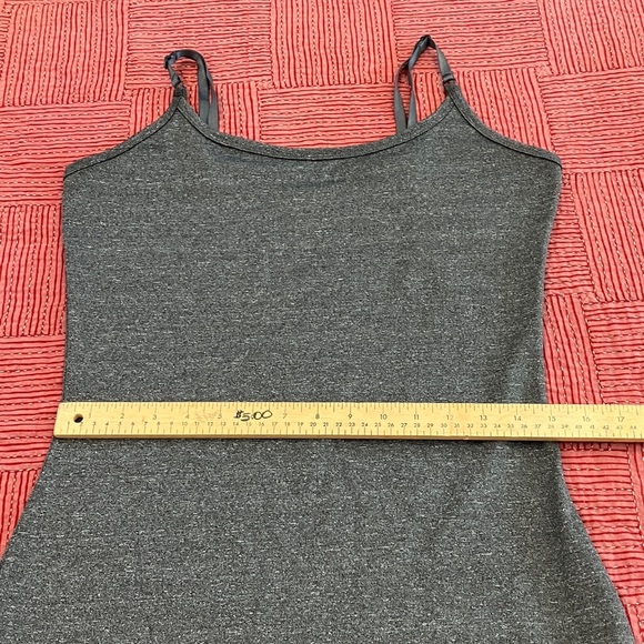 Dex women’s size large stretchy Charcoal spaghetti strap Sleeveless Dress - Picture 6 of 13